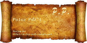 Polcz Pál névjegykártya