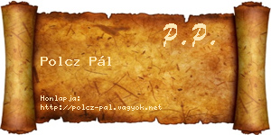 Polcz Pál névjegykártya